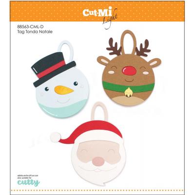 Impronte d'Autore Cutting Dies - Tag Tonda Natale